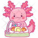 پیش‌نمایش فایل axolotl-washing-plate-12418733 از پک اکسولوتل صورتی