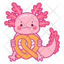 پیش‌نمایش فایل axolotl-with-bread-12418756 از پک اکسولوتل صورتی