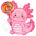 پیش‌نمایش فایل axolotl-with-candy-12418764 از پک اکسولوتل صورتی