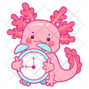 پیش‌نمایش فایل axolotl-with-clock-12418784 از پک اکسولوتل صورتی