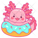 پیش‌نمایش فایل axolotl-with-donut-12418770 از پک اکسولوتل صورتی