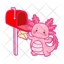 پیش‌نمایش فایل axolotl-with-envelope-12418816 از پک اکسولوتل صورتی