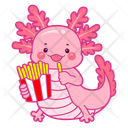پیش‌نمایش فایل axolotl-with-french-fries-12418760 از پک اکسولوتل صورتی