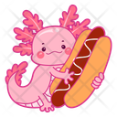 پیش‌نمایش فایل axolotl-with-hot-dog-12418759 از پک اکسولوتل صورتی