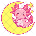 پیش‌نمایش فایل axolotl-with-moon-12418835 از پک اکسولوتل صورتی