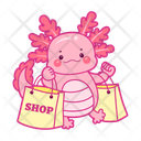 پیش‌نمایش فایل axolotl-with-shopping-12418815 از پک اکسولوتل صورتی