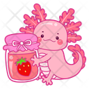 پیش‌نمایش فایل axolotl-with-strawberry-jam-12418762 از پک اکسولوتل صورتی