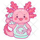 پیش‌نمایش فایل axolotl-with-telephone-12418780 از پک اکسولوتل صورتی