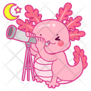 پیش‌نمایش فایل axolotl-with-telescope-12418843 از پک اکسولوتل صورتی
