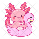 پیش‌نمایش فایل axolotl-with-tire-12418802 از پک اکسولوتل صورتی