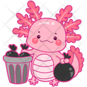 پیش‌نمایش فایل axolotl-with-trash-12418731 از پک اکسولوتل صورتی