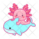 پیش‌نمایش فایل axolotl-with-whale-12418830 از پک اکسولوتل صورتی
