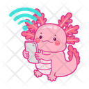 پیش‌نمایش فایل axolotl-with-wifi-signal-12418824 از پک اکسولوتل صورتی