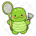 پیش‌نمایش فایل badminton-12683459 از پک لاک پشت بامزه