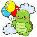 پیش‌نمایش فایل balloon-12683475 از پک لاک پشت بامزه