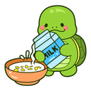 پیش‌نمایش فایل cereal-12683389 از پک لاک پشت بامزه