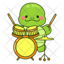 پیش‌نمایش فایل drum-band-12683441 از پک لاک پشت بامزه