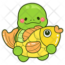پیش‌نمایش فایل fishing-12683505 از پک لاک پشت بامزه