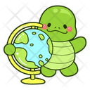 پیش‌نمایش فایل globe-12683490 از پک لاک پشت بامزه