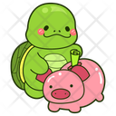 پیش‌نمایش فایل piggy-bank-12683432 از پک لاک پشت بامزه