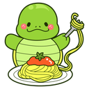 پیش‌نمایش فایل spaghetti-12683409 از پک لاک پشت بامزه