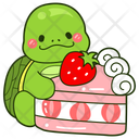 پیش‌نمایش فایل strawberry-cake-12683424 از پک لاک پشت بامزه