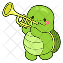 پیش‌نمایش فایل trumpet-12683444 از پک لاک پشت بامزه