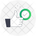 پیش‌نمایش فایل thumbs-up-with-a-check-11335914 از پک ارزش اصلی شرکت