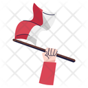 پیش‌نمایش فایل hand-with-flag-9347203 از پک مجموعه استیکر استقلال اندونزی
