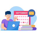 پیش‌نمایش فایل business-schedule-management-7328809 از پک تقویم
