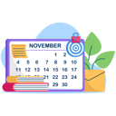 پیش‌نمایش فایل calendar-management-7328807 از پک تقویم