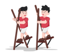 پیش‌نمایش فایل boys-doing-balap-egrang-9262474 از پک اندونزی بازی‌ها سنتی کودکان