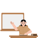 پیش‌نمایش فایل female-teacher-explaining-material-from-books-9717258 از پک معلم بامزه