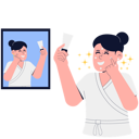 پیش‌نمایش فایل woman-applying-acne-cleanser-facial-treatment-9792746 از پک روتین مراقبت از پوست