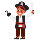پیش‌نمایش فایل boy-in-pirates-costume-9905423 از پک لباس نمایشی هالووین کودک بامزه
