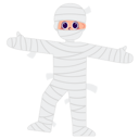پیش‌نمایش فایل cute-boy-wearing-mummy-costume-9905419 از پک لباس نمایشی هالووین کودک بامزه