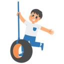 پیش‌نمایش فایل boy-playing-on-tire-swing-10037603 از پک کودکان بامزه در حال بازی