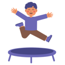 پیش‌نمایش فایل cute-boy-playing-on-trampoline-10037606 از پک کودکان بامزه در حال بازی