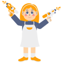 پیش‌نمایش فایل cute-girl-playing-water-gun-10037607 از پک کودکان بامزه در حال بازی