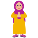 پیش‌نمایش فایل cute-muslim-girl-giving-greeting-10190142 از پک کودکان مسلمان بامزه