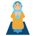 پیش‌نمایش فایل cute-muslim-girl-is-praying-10190145 از پک کودکان مسلمان بامزه