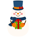 پیش‌نمایش فایل adorable-snowman-holding-gift-10379605 از پک کریسمس زمستان آدم‌برفی