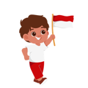 پیش‌نمایش فایل boy-holding-indonesian-flag-12186096 از پک کودکان با پرچم اندونزیایی