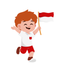 پیش‌نمایش فایل boy-holding-indonesian-flag-12186100 از پک کودکان با پرچم اندونزیایی