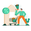 پیش‌نمایش فایل announcing-online-sale-4046821 از پک خرید آنلاین