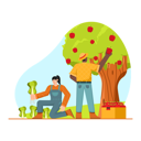 پیش‌نمایش فایل couple-harvesting-apple-4118182 از پک کشاورزی