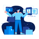 پیش‌نمایش فایل girl-doing-virtual-shopping-4147297 از پک واقعیت مجازی