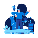 پیش‌نمایش فایل man-experiencing-virtual-zoo-4147299 از پک واقعیت مجازی