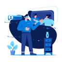 پیش‌نمایش فایل virtual-business-meeting-4147295 از پک واقعیت مجازی