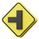 پیش‌نمایش فایل left-intersection-6335665 از پک علائم راهنمایی و رانندگی